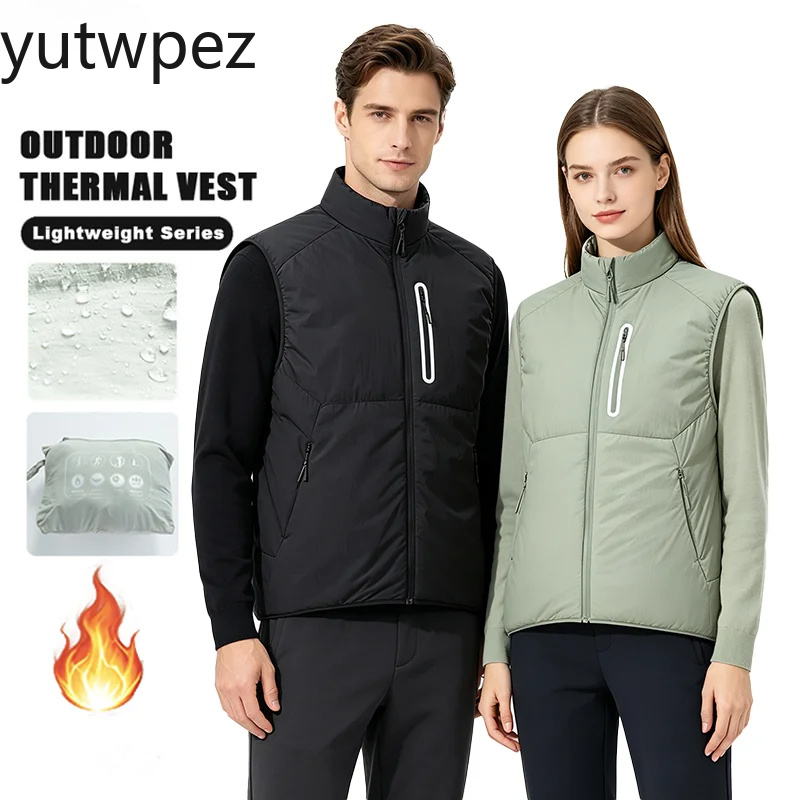 Outdoor Sport Brand Jacket - Chaleco Unisex de Algodón Cálido, Ligero,