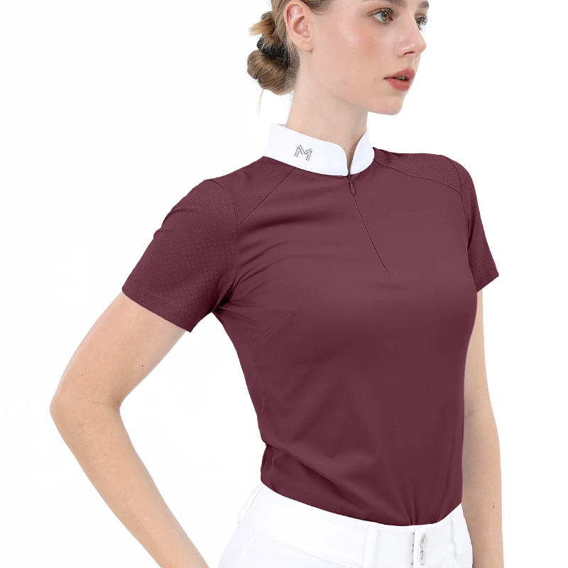Polo Shirt Equestrian - Camiseta de Manga Corta para Mujer,