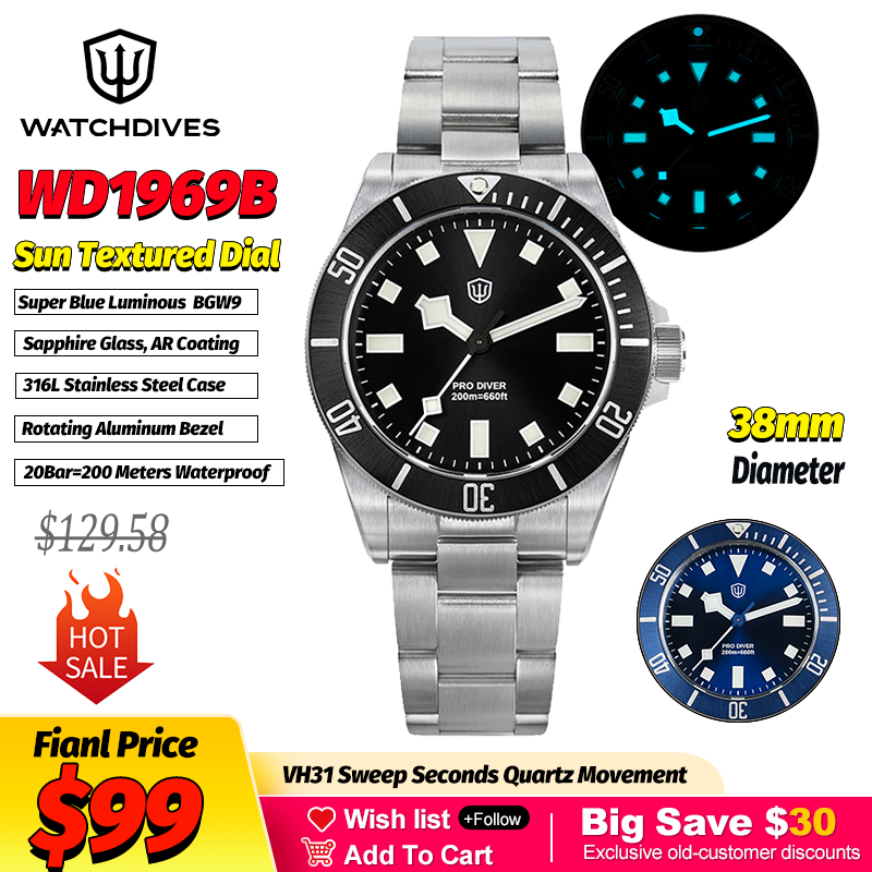 Outdoor Sport Smart Watch - Watchdives WD1969 Relojes de pulsera de