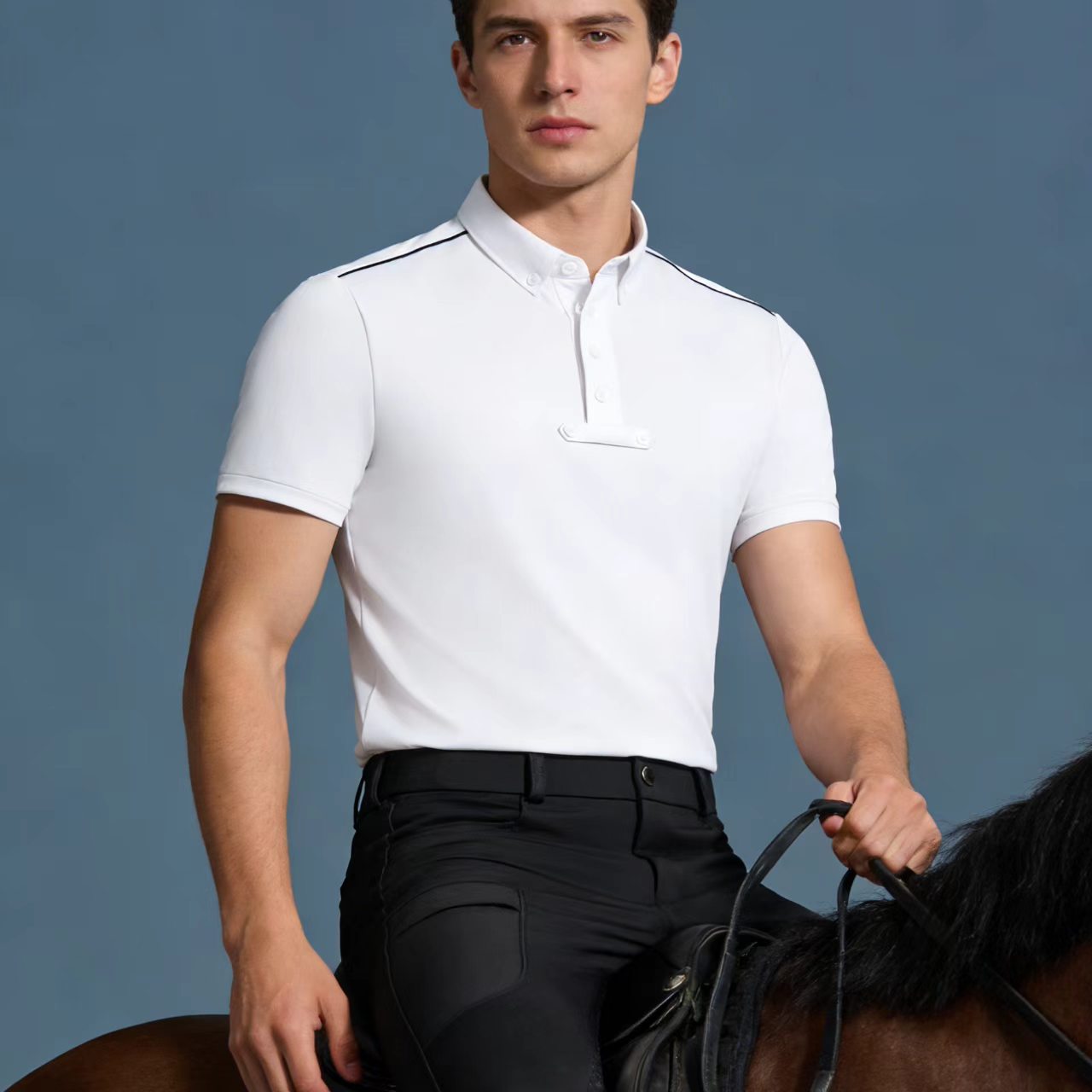 Camiseta polo de punto para ho - Polo Shirt Equestrian reseña y precio