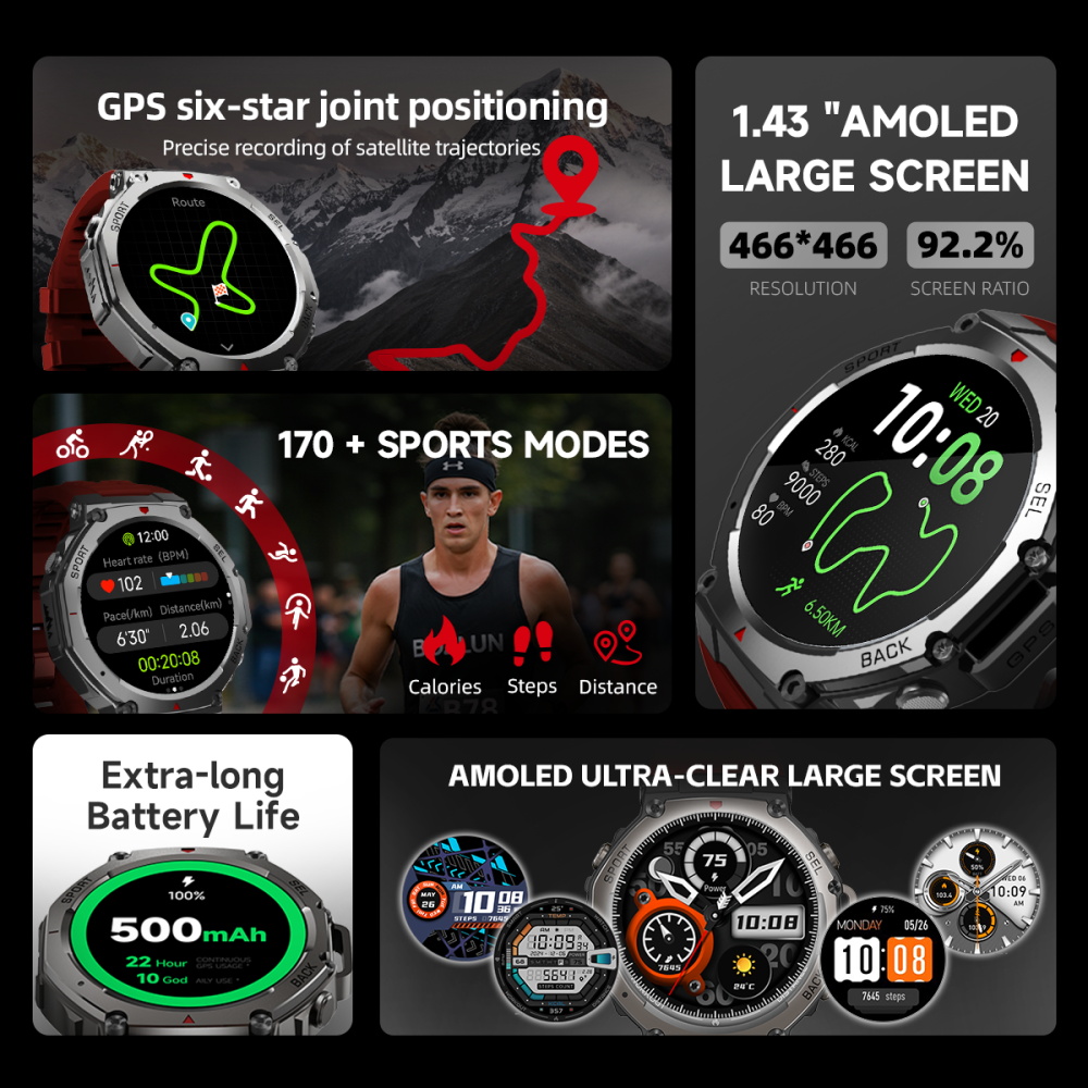 Relojes inteligentes deportivo - Outdoor Sport Smart Watch reseña y precio