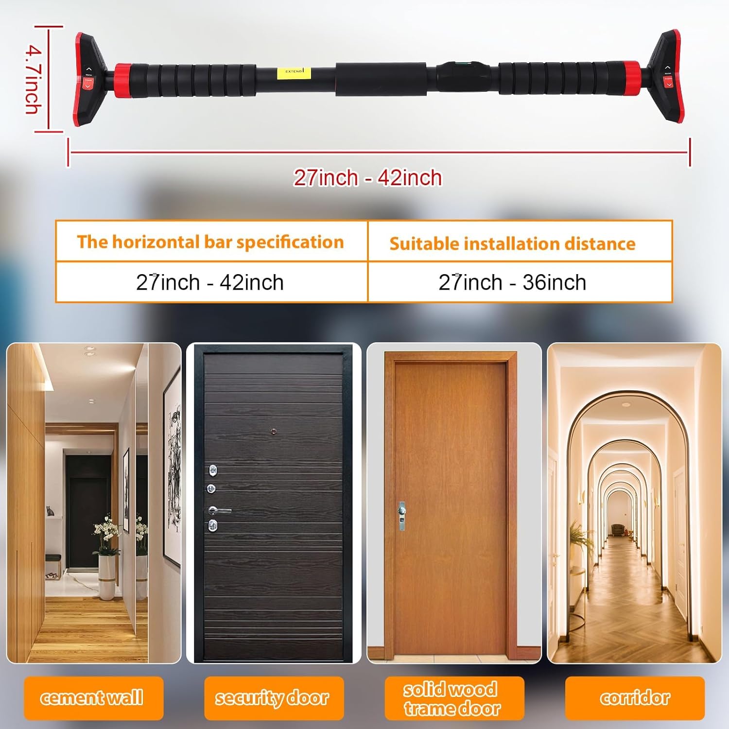 Barra de dominadas para puerta - Chin Bar Doorway reseña y precio